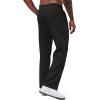 imageCOOFANDY Mens Casual Sweatpants Open Bottom Lounge Pants Drawstring Sweat Pants Joggers with Pockets2 Pack WhiteBlack