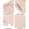 imageCOOFANDY Mens Casual Sweatpants Open Bottom Lounge Pants Drawstring Sweat Pants Joggers with PocketsChampagne