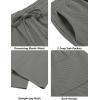 imageCOOFANDY Mens Casual Sweatpants Open Bottom Lounge Pants Drawstring Sweat Pants Joggers with PocketsDark Grey