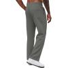 imageCOOFANDY Mens Casual Sweatpants Open Bottom Lounge Pants Drawstring Sweat Pants Joggers with PocketsDark Grey
