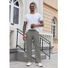 imageCOOFANDY Mens Casual Sweatpants Open Bottom Lounge Pants Drawstring Sweat Pants Joggers with PocketsDark Grey