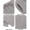 imageCOOFANDY Mens Casual Sweatpants Open Bottom Lounge Pants Drawstring Sweat Pants Joggers with PocketsLight Grey