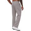 imageCOOFANDY Mens Casual Sweatpants Open Bottom Lounge Pants Drawstring Sweat Pants Joggers with PocketsLight Grey