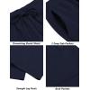 imageCOOFANDY Mens Casual Sweatpants Open Bottom Lounge Pants Drawstring Sweat Pants Joggers with PocketsNavy Blue