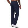 imageCOOFANDY Mens Casual Sweatpants Open Bottom Lounge Pants Drawstring Sweat Pants Joggers with PocketsNavy Blue