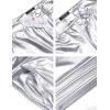 imageCOOFANDY Mens Metallic Shiny Pants Night Club Pants 70s 80s 90s Disco Pant Party Dance Straight Leg Trousers01luxurious Silver