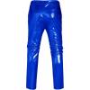 imageCOOFANDY Mens Metallic Shiny Pants Night Club Pants 70s 80s 90s Disco Pant Party Dance Straight Leg TrousersBlue