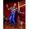 imageCOOFANDY Mens Metallic Shiny Pants Night Club Pants 70s 80s 90s Disco Pant Party Dance Straight Leg TrousersLuxurious Blue