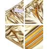 imageCOOFANDY Mens Metallic Shiny Pants Night Club Pants 70s 80s 90s Disco Pant Party Dance Straight Leg TrousersLuxurious Golden