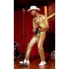 imageCOOFANDY Mens Metallic Shiny Pants Night Club Pants 70s 80s 90s Disco Pant Party Dance Straight Leg TrousersLuxurious Golden