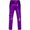 imageCOOFANDY Mens Metallic Shiny Pants Night Club Pants 70s 80s 90s Disco Pant Party Dance Straight Leg TrousersLuxurious Purple