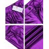 imageCOOFANDY Mens Metallic Shiny Pants Night Club Pants 70s 80s 90s Disco Pant Party Dance Straight Leg TrousersLuxurious Purple
