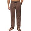 imageCOOFANDY Mens Casual Linen Pants Lightweight Summer Beach Pant Loose Fit Drawstring Elastic Waist TrousersBrown