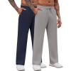2 Pack: Light Grey/Navy Blue