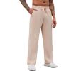 imageCOOFANDY Mens Casual Sweatpants Open Bottom Lounge Pants Drawstring Sweat Pants Joggers with PocketsChampagne