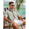 imageCOOFANDY Mens Button Down Shirts Lightweight Breathable Short Sleeve Shirt Summer Beach TopSage Green