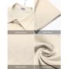 imageCOOFANDY Shirts for Men Short Sleeve Button Down Shirt Casual Summer Beach ShirtsBeige
