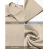 imageCOOFANDY Shirts for Men Short Sleeve Button Down Shirt Casual Summer Beach ShirtsChampagne