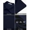 imageCOOFANDY Shirts for Men Short Sleeve Button Down Shirt Casual Summer Beach ShirtsDark Blue