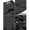 imageCOOFANDY Shirts for Men Short Sleeve Button Down Shirt Casual Summer Beach ShirtsDark Grey