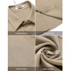 imageCOOFANDY Shirts for Men Short Sleeve Button Down Shirt Casual Summer Beach ShirtsKhaki