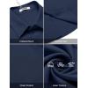 imageCOOFANDY Shirts for Men Short Sleeve Button Down Shirt Casual Summer Beach ShirtsNavy Blue