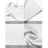 imageCOOFANDY Shirts for Men Short Sleeve Button Down Shirt Casual Summer Beach ShirtsWhite