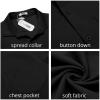 imageCOOFANDY Mens Casual Button Down Shirt Untucked Short Sleeve Strech Wrinkle Free Dress ShirtsBlack