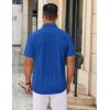 imageCOOFANDY Mens Casual Button Down Shirt Untucked Short Sleeve Strech Wrinkle Free Dress ShirtsBlue