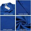 imageCOOFANDY Mens Casual Button Down Shirt Untucked Short Sleeve Strech Wrinkle Free Dress ShirtsBlue