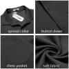 imageCOOFANDY Mens Casual Button Down Shirt Untucked Short Sleeve Strech Wrinkle Free Dress ShirtsDeep Grey