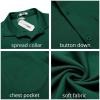 imageCOOFANDY Mens Casual Button Down Shirt Untucked Short Sleeve Strech Wrinkle Free Dress ShirtsEvergreen