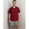 imageCOOFANDY Mens Cuban Guayabera Shirt Summer Beach Vacation Shirt Casual Short Sleeve Button Down Resort WearRed Dahlia