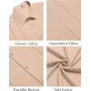 imageCOOFANDY Mens Cuban Guayabera Shirt Summer Beach Vacation Shirt Casual Short Sleeve Button Down Resort WearShortbread