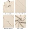 imageCOOFANDY Mens Cuban Guayabera Shirt Summer Beach Vacation Shirt Casual Short Sleeve Button Down Resort WearVanilla Ice