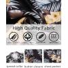 imageCOOFANDY Mens Hawaiian Shirt Short Sleeve Floral Button Down Shirts Tropical Vacation Beach Shirts with PocketBlack  Palm Leaf