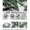 imageCOOFANDY Mens Hawaiian Shirt Short Sleeve Floral Button Down Shirts Tropical Vacation Beach Shirts with PocketGreen  White Flower