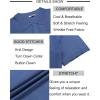 imageCOOFANDY Mens Knit Button Down Shirt Short Sleeve Summer Casual Shirts Vintage Beach Vacation ShirtsBlue