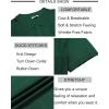 imageCOOFANDY Mens Knit Button Down Shirt Short Sleeve Summer Casual Shirts Vintage Beach Vacation ShirtsGreen