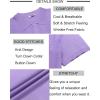 imageCOOFANDY Mens Knit Button Down Shirt Short Sleeve Summer Casual Shirts Vintage Beach Vacation ShirtsLight Purple