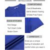 imageCOOFANDY Mens Knit Button Down Shirt Short Sleeve Summer Casual Shirts Vintage Beach Vacation ShirtsRoyal Blue