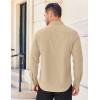 imageCOOFANDY Mens Long Sleeve Casual Button Down Shirts Untucked Shirts for Men Regular Fit Dress ShirtBeige