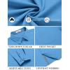 imageCOOFANDY Mens Long Sleeve Casual Button Down Shirts Untucked Shirts for Men Regular Fit Dress ShirtBlue