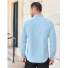 imageCOOFANDY Mens Long Sleeve Casual Button Down Shirts Untucked Shirts for Men Regular Fit Dress ShirtLight Blue