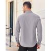 imageCOOFANDY Mens Long Sleeve Casual Button Down Shirts Untucked Shirts for Men Regular Fit Dress ShirtLight Grey