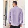 imageCOOFANDY Mens Long Sleeve Casual Button Down Shirts Untucked Shirts for Men Regular Fit Dress ShirtLight Purple
