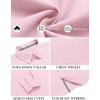 imageCOOFANDY Mens Long Sleeve Casual Button Down Shirts Untucked Shirts for Men Regular Fit Dress ShirtPink