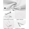 imageCOOFANDY Mens Long Sleeve Casual Button Down Shirts Untucked Shirts for Men Regular Fit Dress ShirtWhite