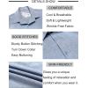 imageCOOFANDY Mens Button Down Shirt Short Sleeve Casual Shirts Beach Summer Linen Shirts Wedding Vacation ShirtDemin Blue