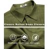 imageCOOFANDY Mens Casual Button Down Shirts Short Sleeve Textured Summer Beach ShirtArmy Green